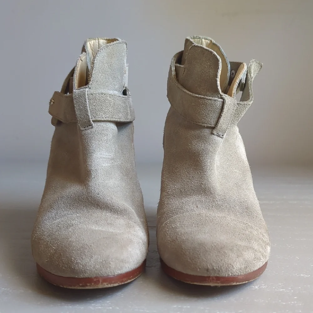 Rag & Bone Harrow Suede Tan Ankle‎ Booties size 39